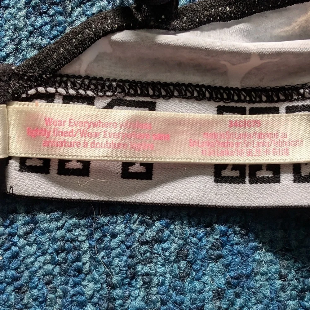 VICTORIA'S SECRET PINK WEAR EVERYWHERE LIGHTLY LINED WIRELESS BRA 34C GRAY - Picture 4 of 4